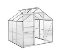 Habitat y Jardin - Invernadero de policarbonato "Basilic" - 3,61 m² - Gris