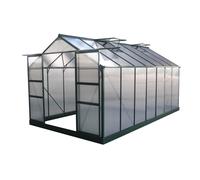 Habitat y Jardin - Invernadero para jardín en policarbonato Dahlia verde pino 13,29 m²