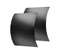 Habitat y Jardin - Juego de 2 paneles solares flexibles plug and play - 400w "Centro urbano" - Negro