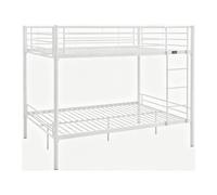 Habitat y Jardin - Litera doble "Adam" con somier - 140 x 190 cm - Blanco
