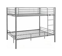 Habitat y Jardin - Litera doble "Adam" con somier - 140 x 190 cm - Gris