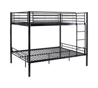Habitat y Jardin - Litera doble "Adam" - Somier incluido - 140 x 190 cm - Negro