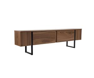 Habitat y Jardin - Mueble para la tele de madera 180 x 30 x 50 cm - Nogal