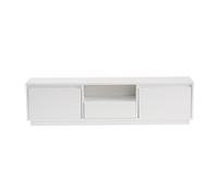 Habitat y Jardin - Mueble para televisión de madera - 160 x 29 x 42 cm - Blanco natural