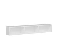 Habitat y Jardin - Mueble TV suspendido de madera "Rigel" - 180 x 32 x 30 cm - Blanco