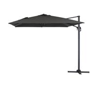 Habitat y Jardin - Parasol Lateral de jardín en aluminio - Sun 4- Rectangular- 3 x 4 m - Negro