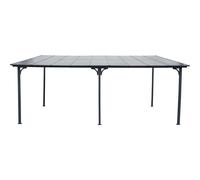 Habitat y Jardin - Pérgola adosada "Marvin" - 5,5 x 3 m - 545 x 298 x 243 cm - Gris oscuro