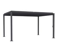 Habitat y Jardin - Pérgola bioclimática autoportante "Howard" con lamas orientables - 3 x 4 m - Gris Gray
