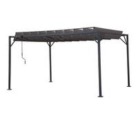 Habitat y Jardin - Pérgola bioclimática de tejido 3x4 m - Antracita Gray