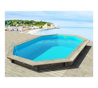 Habitat y Jardin - Piscina de madera "Brazilia 145" 5,86 x 3,86 x 1,44 m