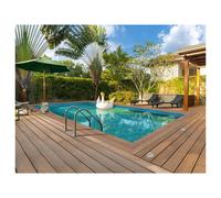 Habitat y Jardin - Piscina de madera rectangular " Panama "- 6.20 x 4.10 x 1.45 m