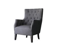 Habitat y Jardin - Sillón escandinavo "Duchesse" en tela - Gris