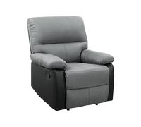 Habitat et Jardin Sillón reclinable Lincoln - Negro/Gris Oscuro