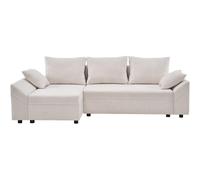 Habitat y Jardin - Sofá esquinero convertible y reversible "Vaugirard II" en tejido texturizado - 3 plazas - Beige Beige