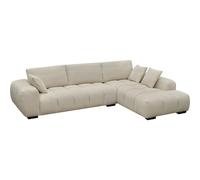 Habitat y Jardin - Sofá esquinero de tela "Monceau" - 3 plazas - Beige Beige