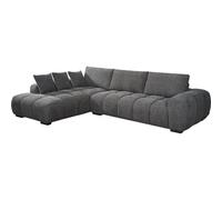 Habitat y Jardin - Sofá esquinero de tela "Monceau" - 3 plazas - Gris Gray