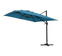 Habitat y Jardin - Sombrilla de jardín Sun 4" aluminio deportado - Rectángulo - 3 x 4 m - Azul