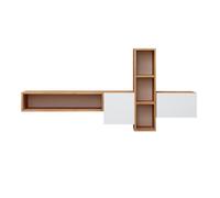 Habitat y Jardin - Soporte de TV de madera "Kumkuat" - 160 x 35 x 70 cm - Marrón