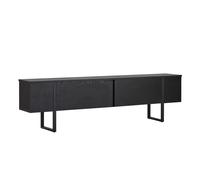 Habitat y Jardin - Soporte de TV de madera "Onera" - 180 x 30 x 50 cm - Negro / Madera negra
