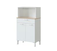 Habitdesign -Alacena de cocina 2 puertas Artik white - canadian oak