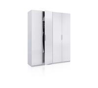 Habitdesign -Armario de gran formato con 4 puertas 180x200 cm Belar Glossy white