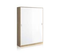 Habitdesign -Armario de puertas correderas 120x200 cm Show Artik white - canadian oak