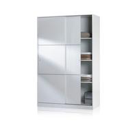 Habitdesign -Armario de puertas correderas 120x200 cm Show Glossy white