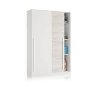 Habitdesign -Armario Elliot 120 2 puertas correderas Artik white (matte white) - velho white