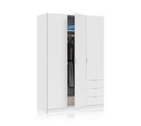 Habitdesign -Armario Hexa 3 puertas 3 cajones White
