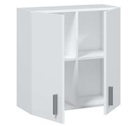 Miroytengo Armario multiusos para colgar Habitdesign 60x59x26,5 cm 2 puertas Blanco mate