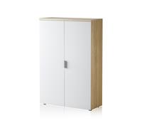 Habitdesign -Armario zapatero auxiliar Office Artik white (matte white) - canadian oak