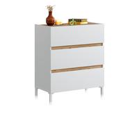 Habitdesign -Cómoda Ezra Artik white (matte white) - nodi oak