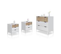 Habitdesign -Dormitorio Nitza On Artik white (matte white) - natur