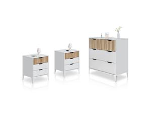 Habitdesign -Dormitorio Nitza On Artik white (matte white) - natur