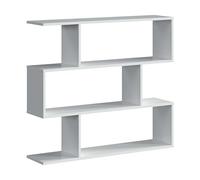 Habitdesign Estanteria Athena Auxiliar Baja Salón Comedor Recibidor Decoración Color Blanco 110x97x24 cm