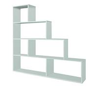 Miroytengo Estantería decorativa Klum 145x145x29 cm Blanco Brillo Melamina 10 espacios