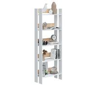 Habitdesign Estantería Librería Oficina Salón Comedor Madeira Roble Canadian y Blanco Artik 170x57x27 cm