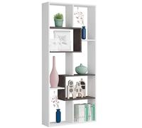 Habitdesign Estantería reversible Kawa - Librería oficina Blanco Artik y Óxido 180x80x25 cm
