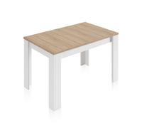Habitdesign -Mesa de comedor extensible Kendra 123 Artik white - canadian oak