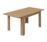 Miroytengo Mesa de comedor extensible Kendra 140-190x90x78 cm Roble Nodi