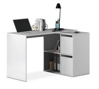 Habitdesign -Mesa de escritorio multiposición Spacio Artik white (matte white)