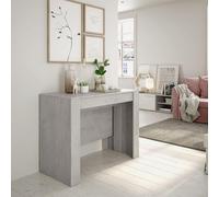 Habitdesign - Mesa extensible Consola - 5 posiciones, hasta 10 comensales - Gris cemento