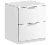 Due-Home Innovations SL Mesita de noche Book Oficina Modelo Low Cost Blanco mate 38x45x34 cm