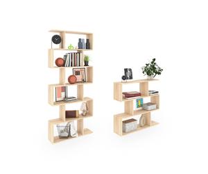Habitdesign -Pack estanterías Zoe Canadian oak