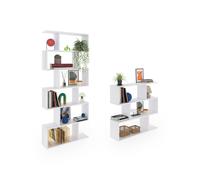 Habitdesign -Pack estanterías Zoe Glossy white