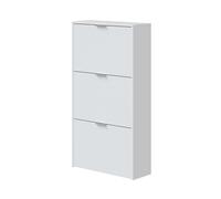 Miroytengo Zapatero Klum 3 puertas blanco brillo 60x22x113 cm