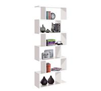 Habitdesing Estantería Alta Moderna Color Blanco Comedor salón despacho 192x80x25 cm
