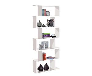 Habitdesing Estantería Alta Moderna Color Blanco Comedor salón despacho 192x80x25 cm