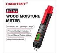 HABOTEST HT67 medidor de humedad de madera Digital probador de humedad de madera profesional 0 ~ 58% medidor higrómetro de madera tipo bolígrafo portátil HT67