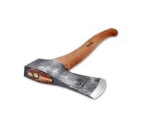 Hacha de leñador forjada a Mano EKELUND 510 mm I Hultafors I Forjada en Suecia I 1210 g Hacha Premium con Mango de Madera de Nogal I Afilado escandinavo I con Protector de Hoja de Cuero I 841710